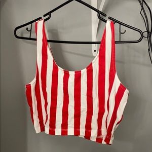 Striped crop top